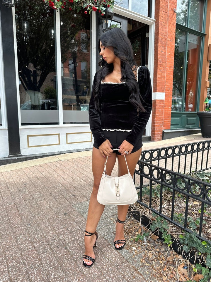 Celeste Velvet Corset Top - Gwenna The Label