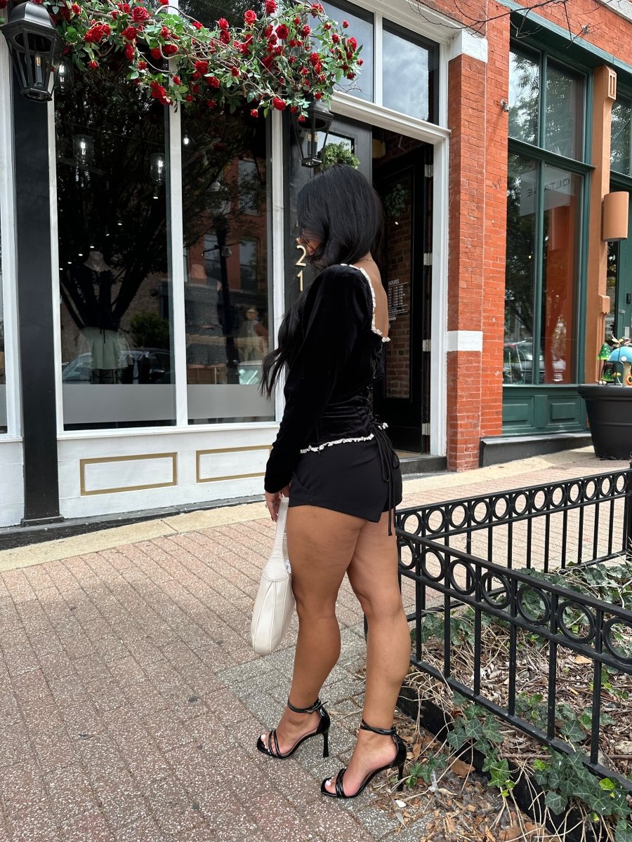 Celeste Velvet Corset Top - Gwenna The Label