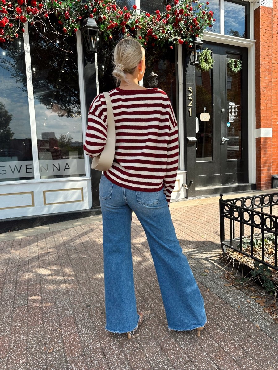 Celia Medium Wash Wide Leg Jean - Gwenna The Label