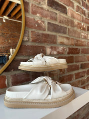 Cove Cream Gold Embellished Sandal - Gwenna The Label