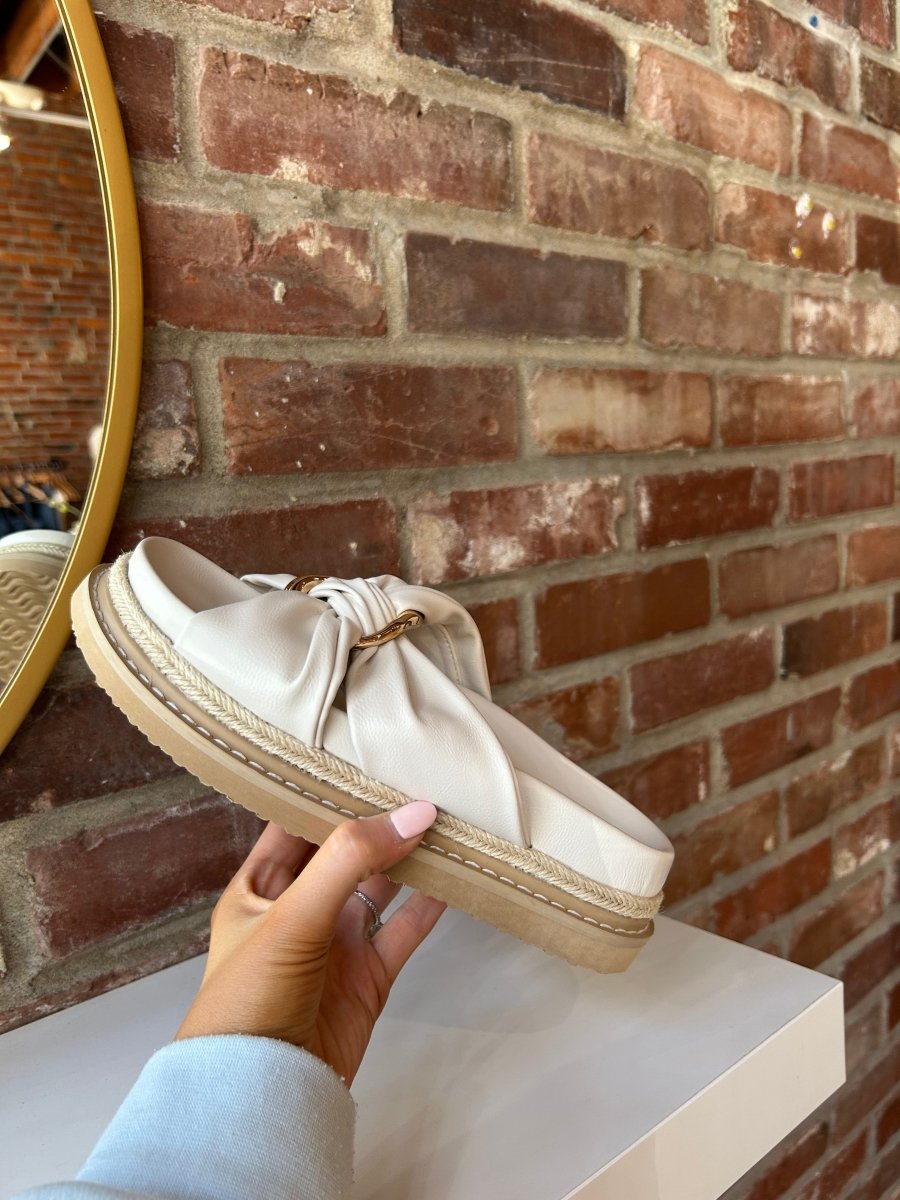 Cove Cream Gold Embellished Sandal - Gwenna The Label