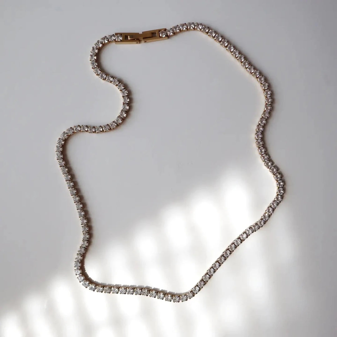 CZ Tennis Necklace - Gwenna The Label