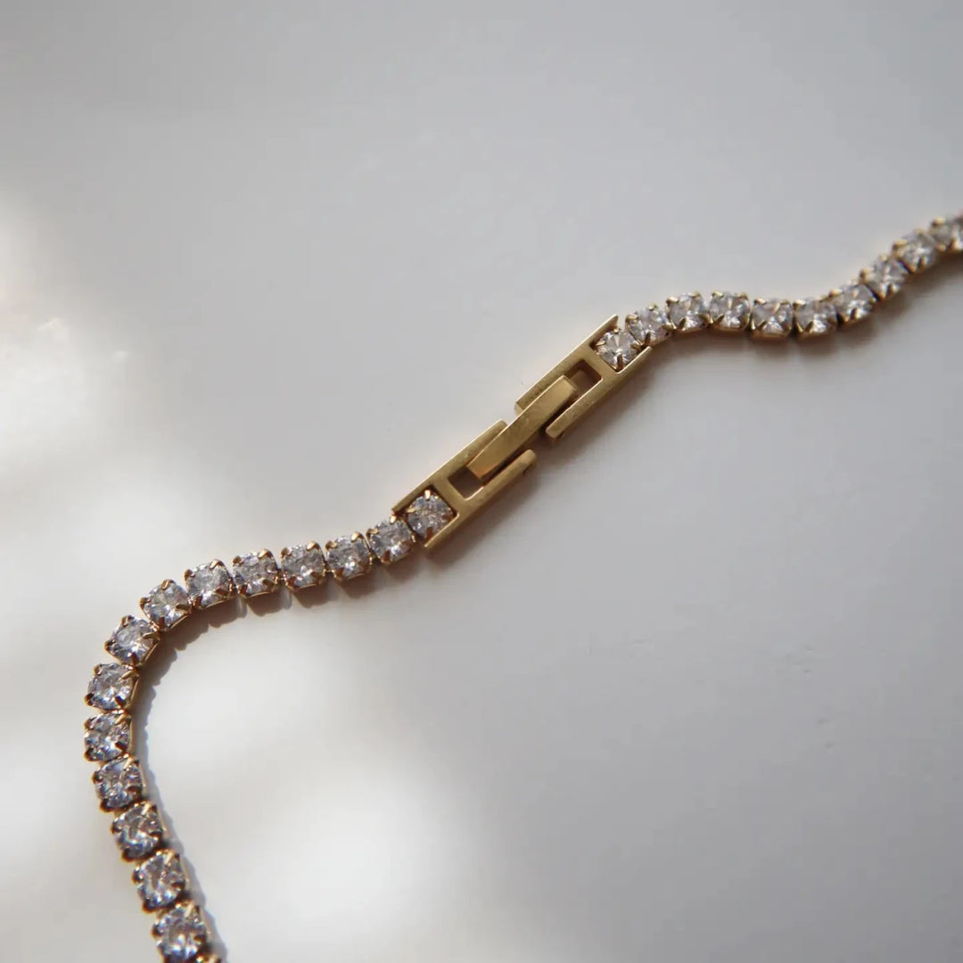 CZ Tennis Necklace - Gwenna The Label