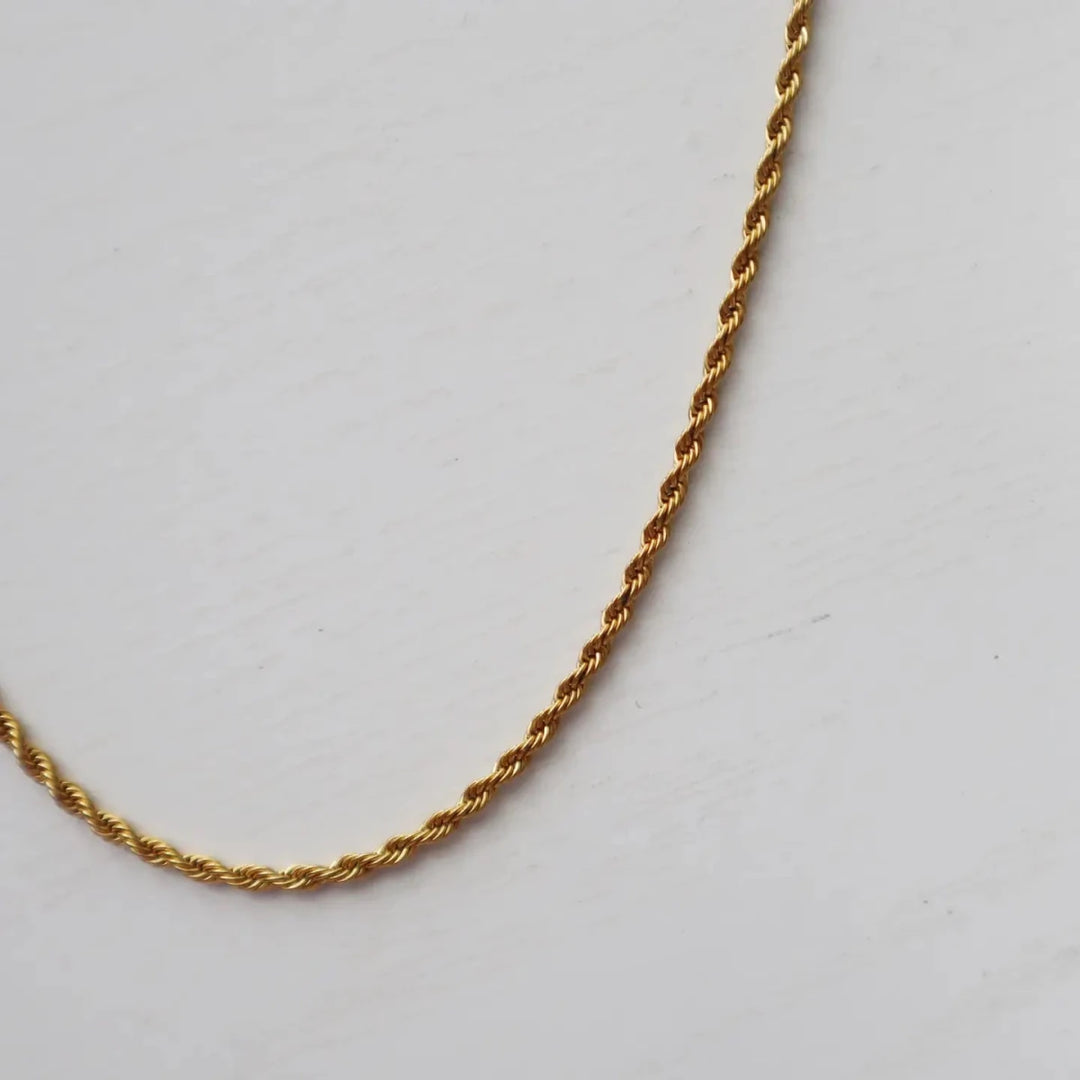 Mini Rope Chain Dana Mini Rope Chain Necklace – Gwenna The Label