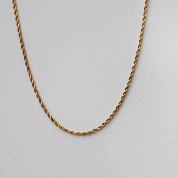 Mini Rope Chain Dana Mini Rope Chain Necklace – Gwenna The Label