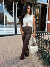 Ever Oatmeal Knit Sweater Top - Gwenna The Label