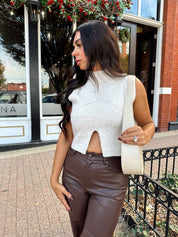 Ever Oatmeal Knit Sweater Top - Gwenna The Label