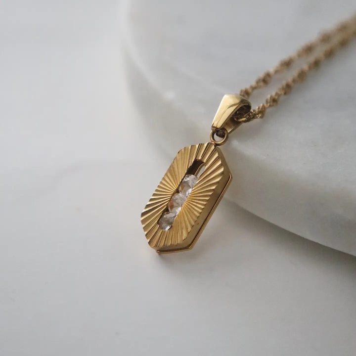 Everly Cz Stone Necklace