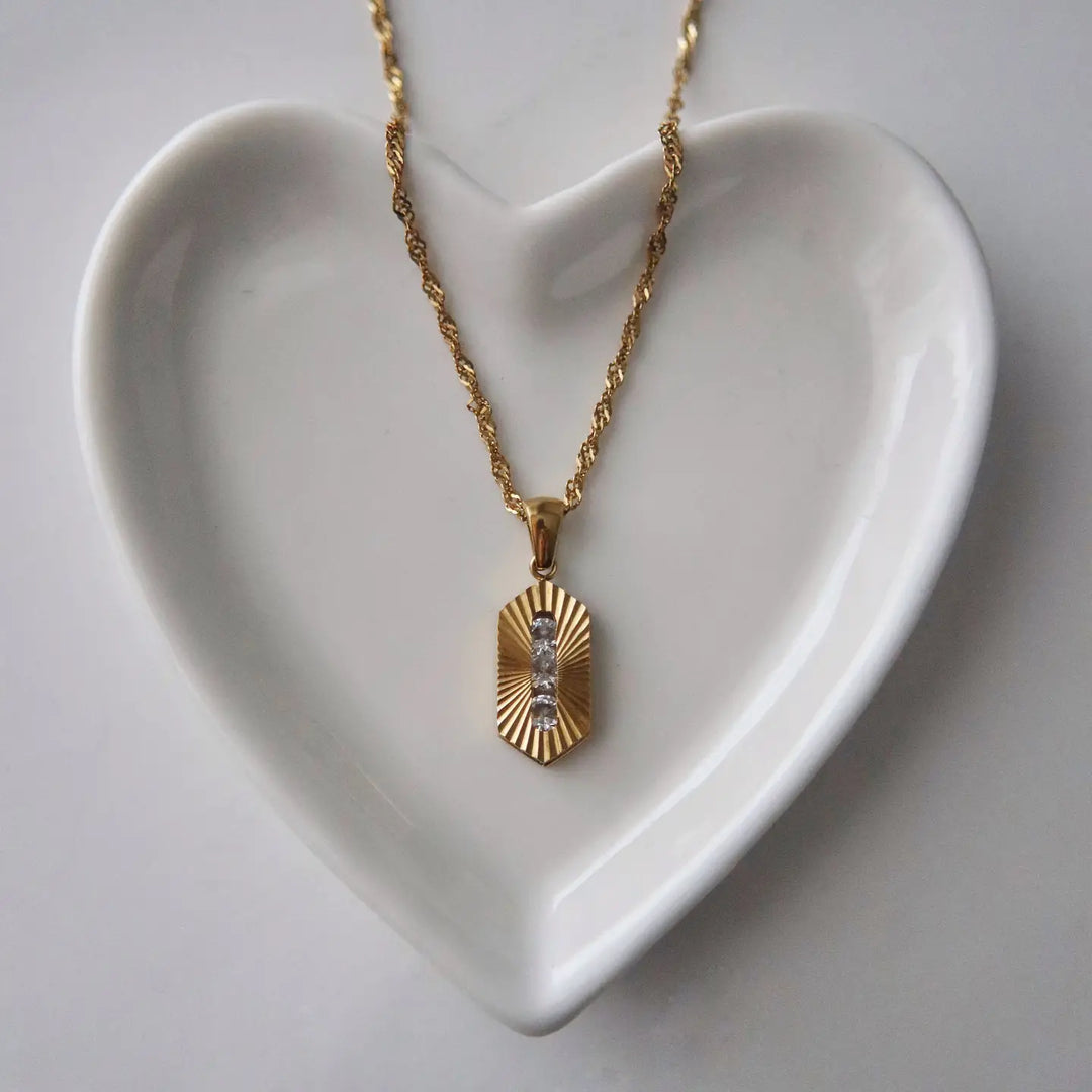 Everly Cz Stone Necklace