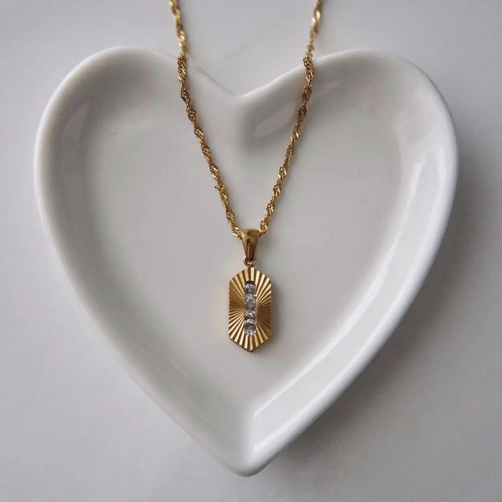 Everly Cz Stone Necklace