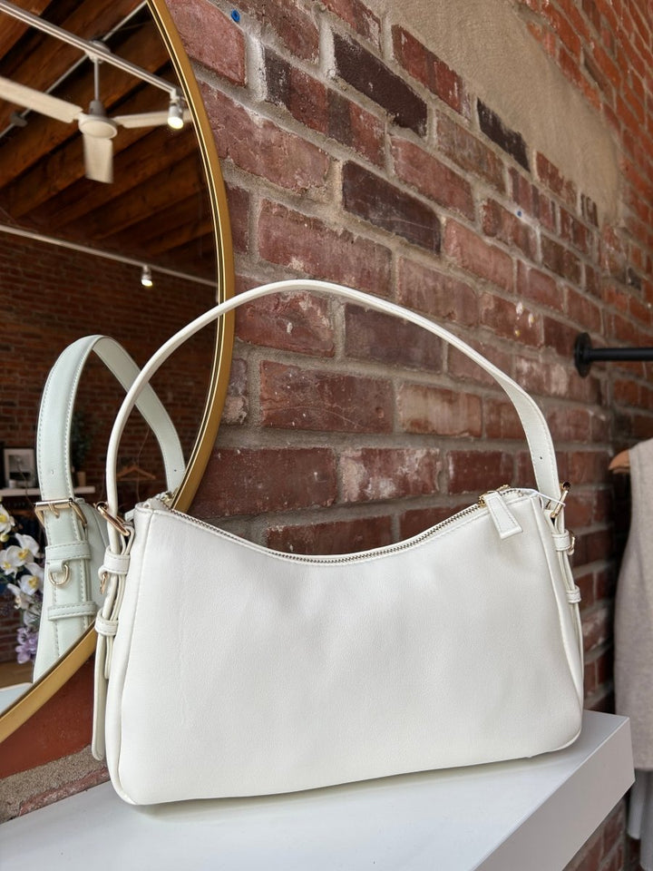 Kora Bone Leather Shoulder Bag - Gwenna The Label