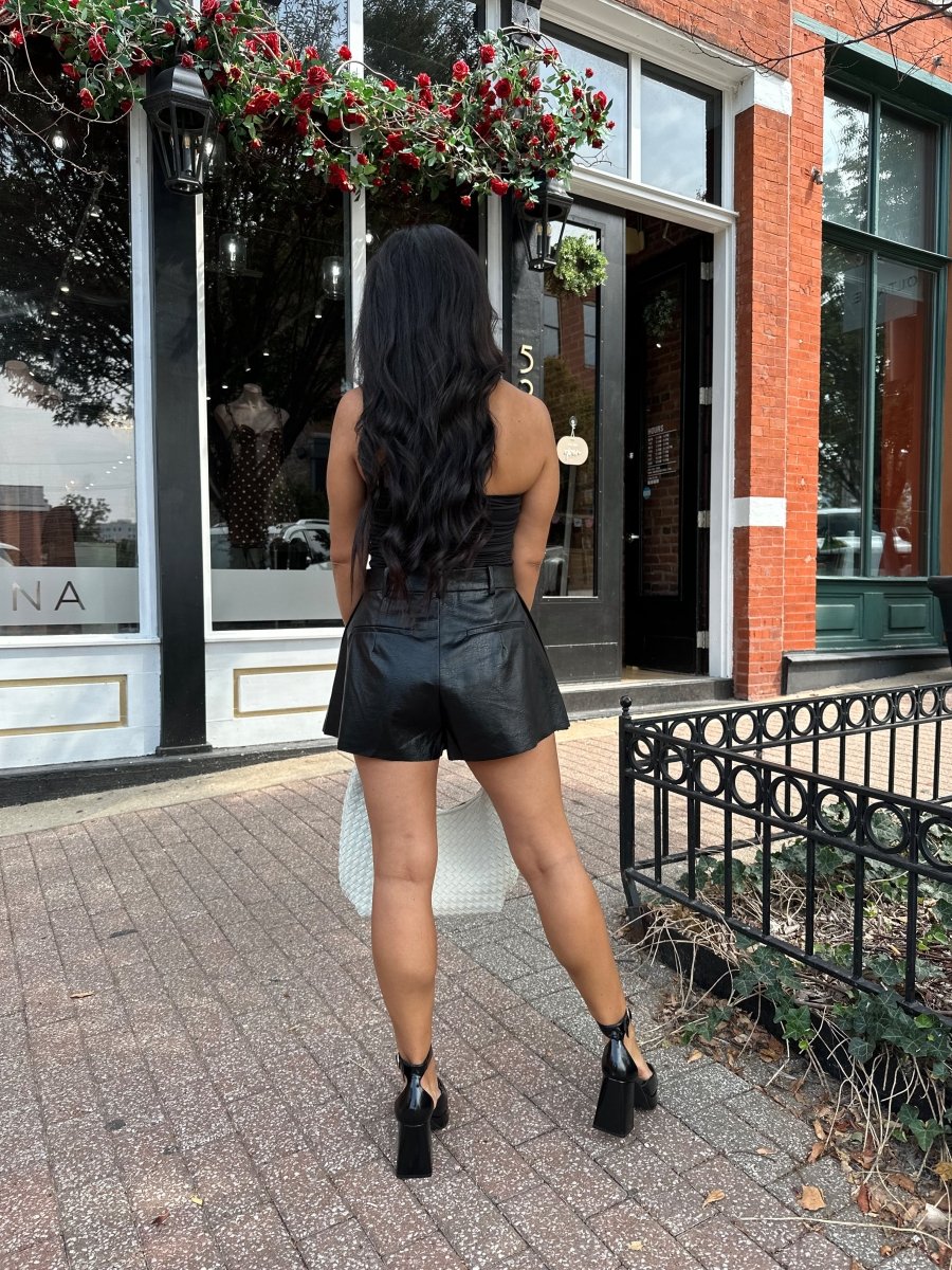 Krista Black Ruched Strapless Tube Top - Gwenna The Label