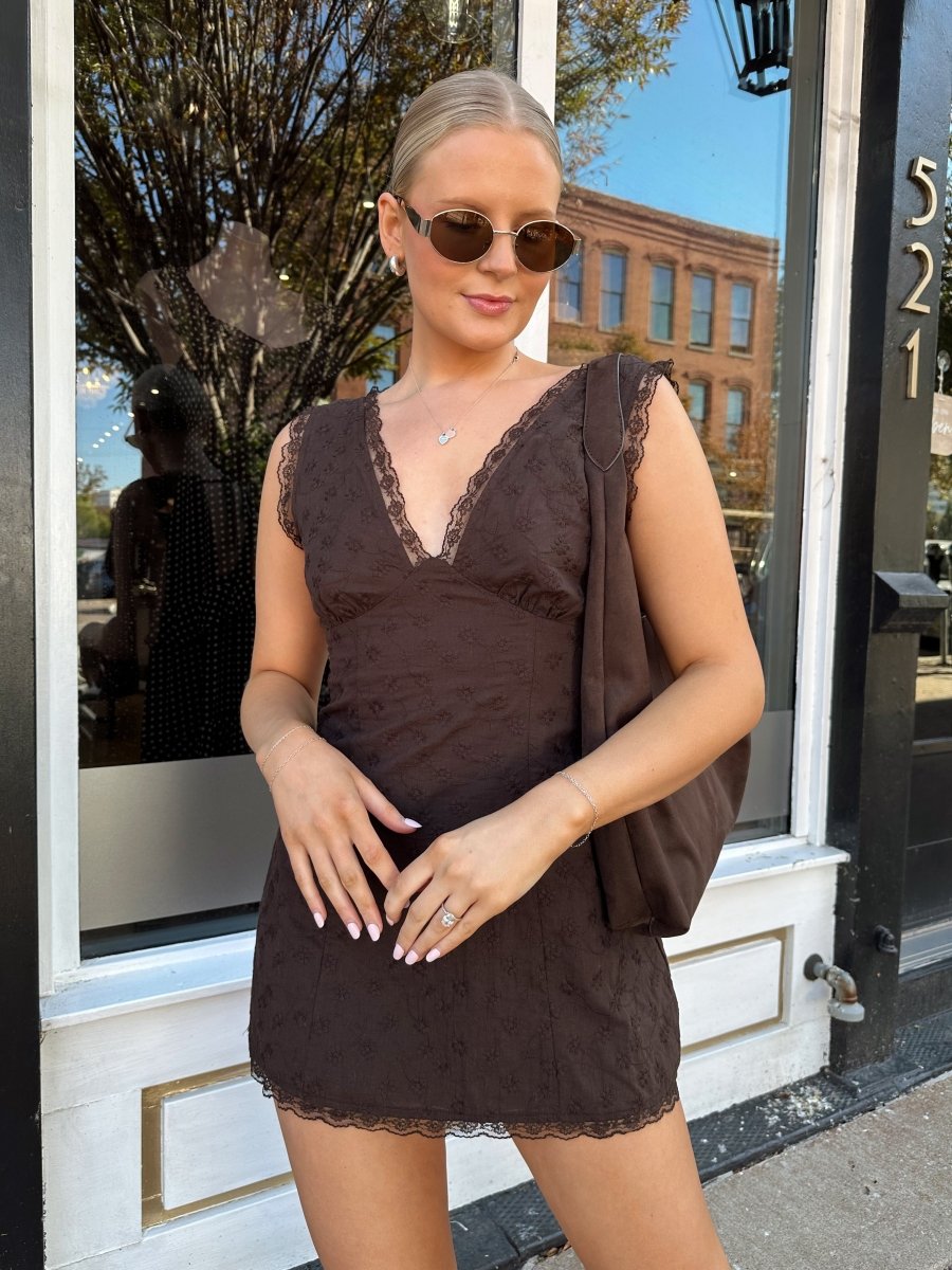 Pacey Chocolate Suede Shoulder Bag - Gwenna The Label