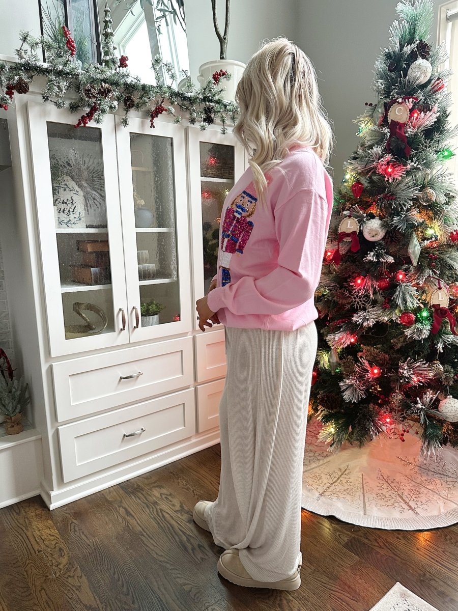 Sequin Nutcracker Soft Knit Sweater - Gwenna The Label