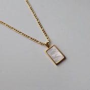 Serenity White Shell Pendant Necklace