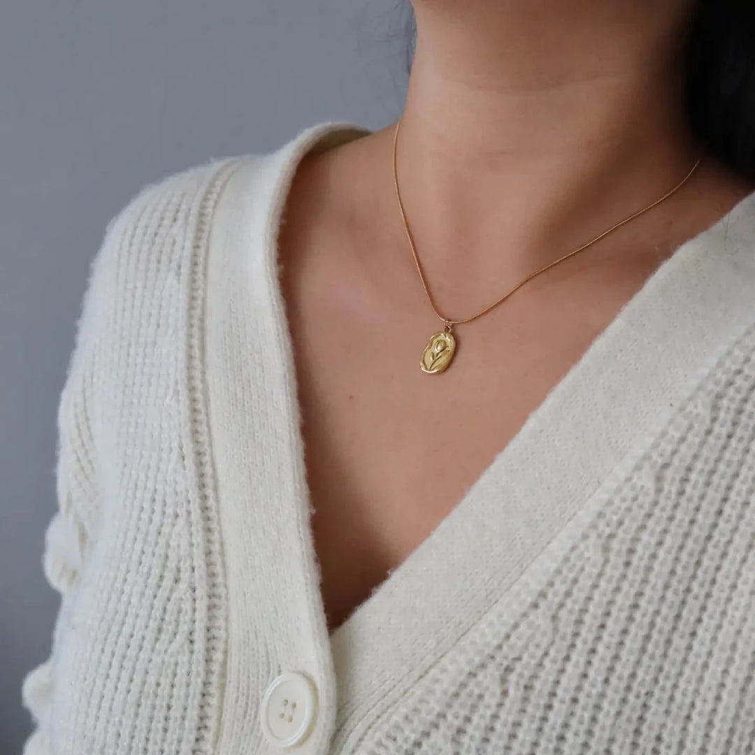 Tulip Pendant Necklace - Gwenna The Label