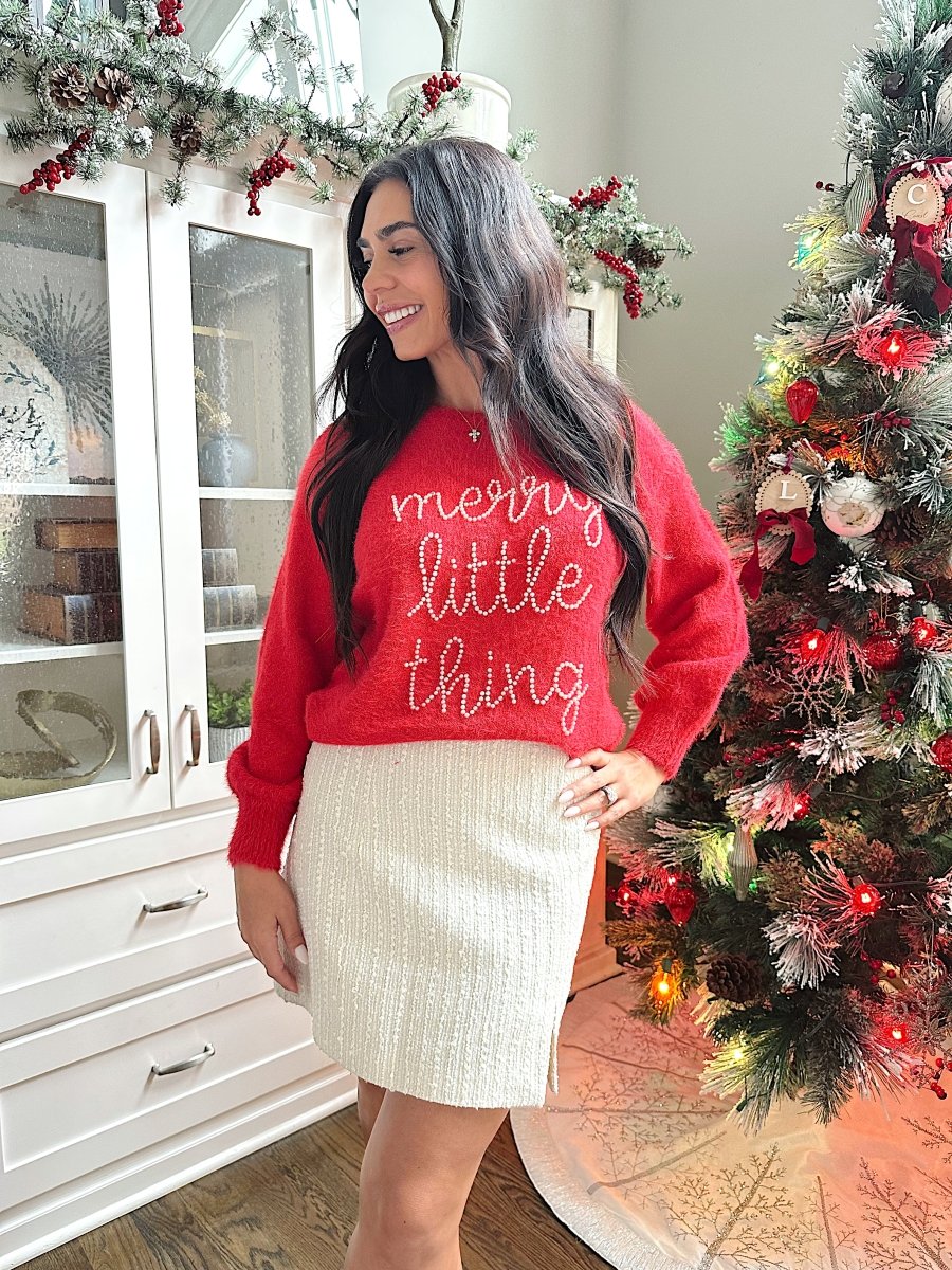 Very Merry Red Christmas Sweater - Gwenna The Label